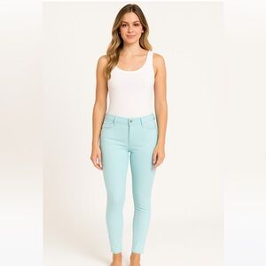Unique Sky Blue Stretch Skinny Jeans High Quality